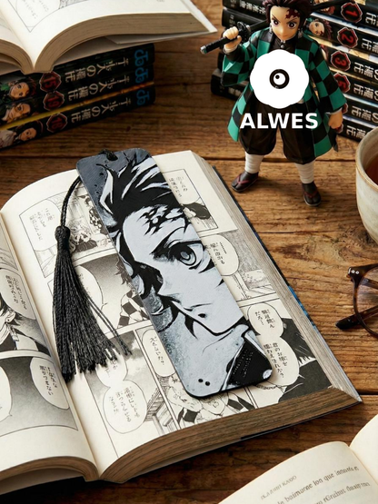 Tanjiro Kitap Ayracı - Demon Slayer Kitap Ayracı - Püsküllü Kitap Ayracı