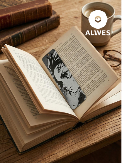 Tanjiro Kitap Ayracı - Demon Slayer Kitap Ayracı - Püsküllü Kitap Ayracı