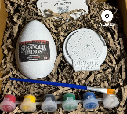 Stranger Things Sürpriz Kırılabilir Yumurta: DIY Figür Boyama Seti (12 Farklı Karakter)